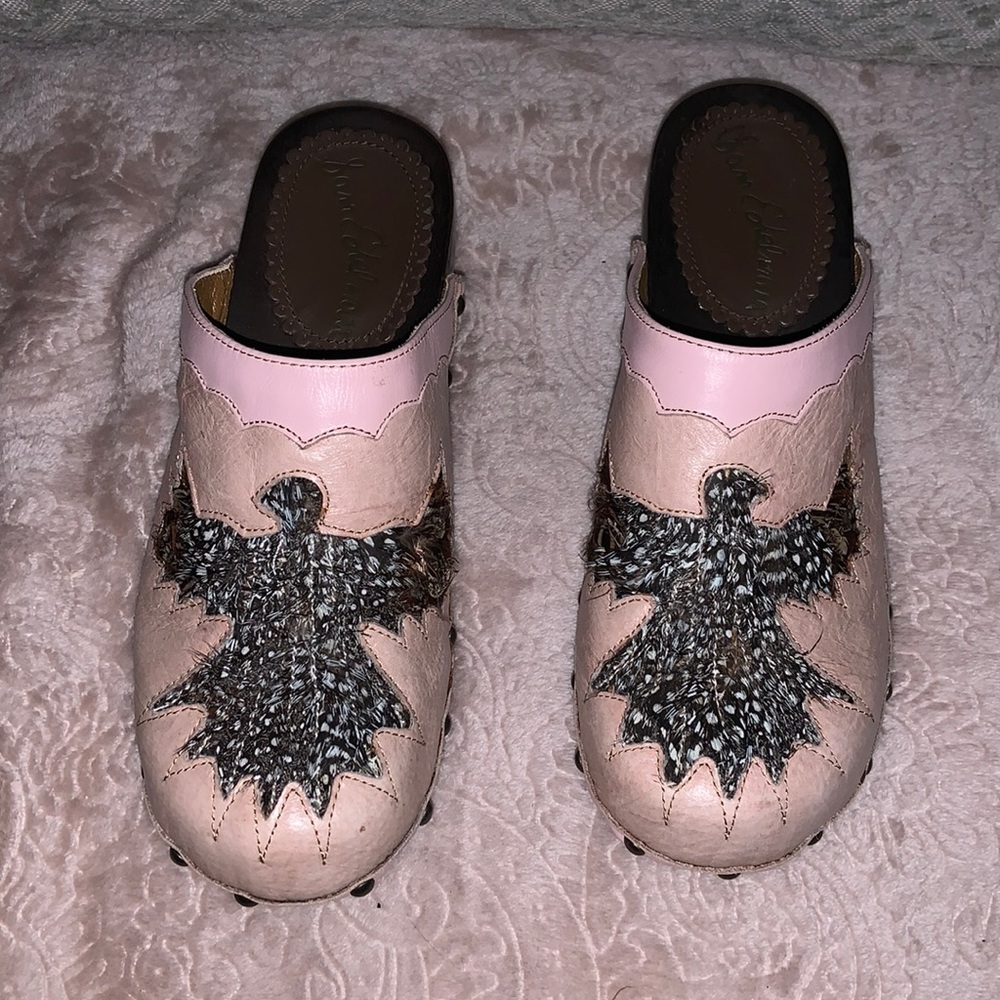 Sam Edelman Pink Leather Clogs (Size 9)